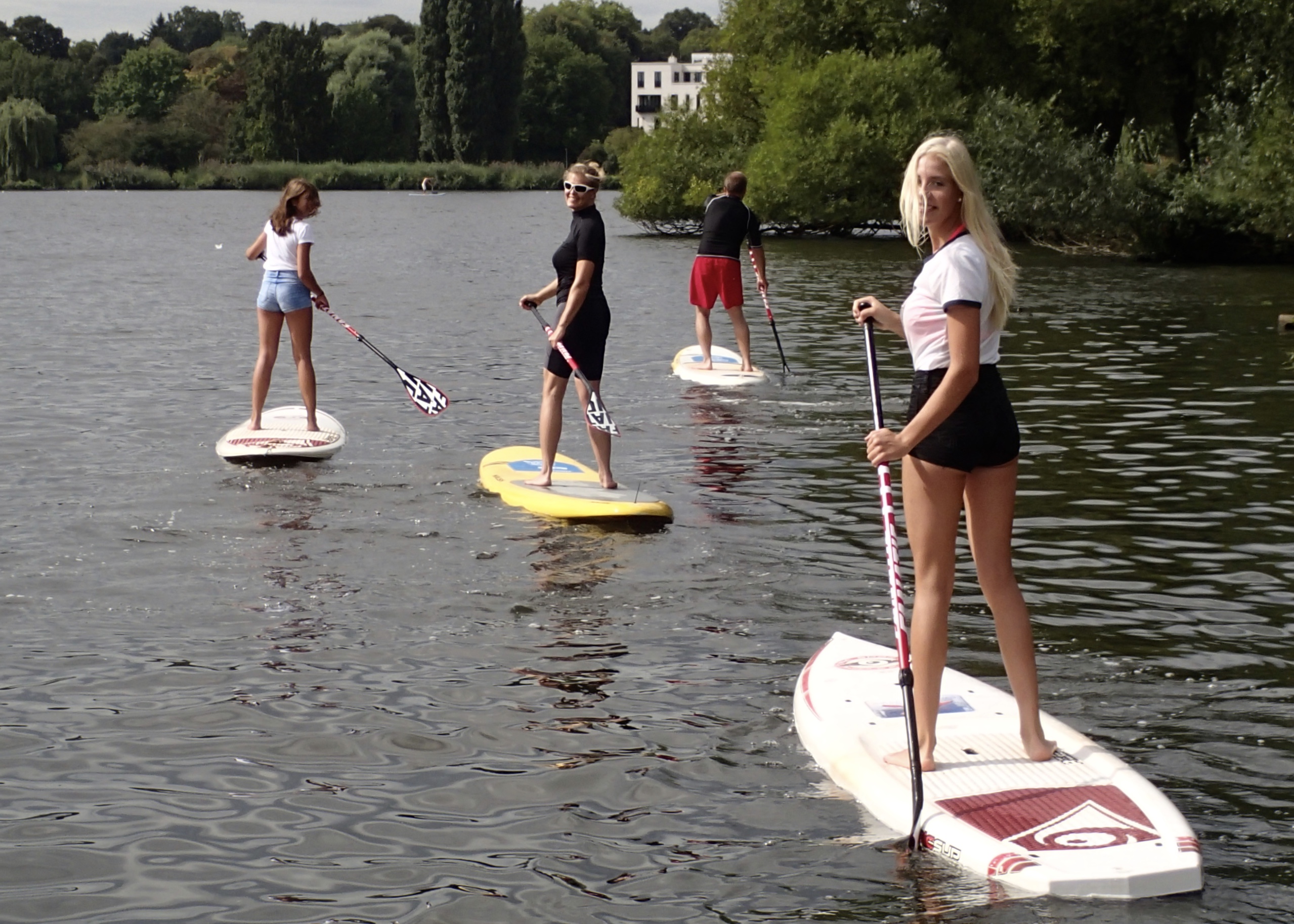 Stand up Paddling SUP Alster Hamburg